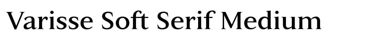 Varisse Soft Serif Medium